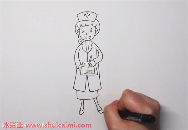 护士怎么画 护士简笔画画法