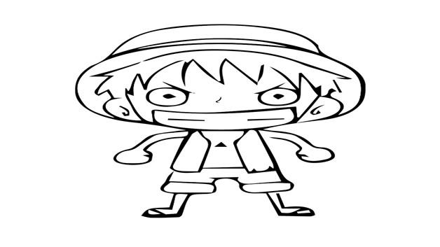 路飞全身简笔画怎么画 路飞全身简笔画顺序