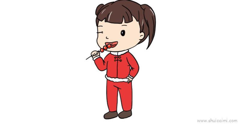 新春儿童画怎么画 新春简笔画顺序