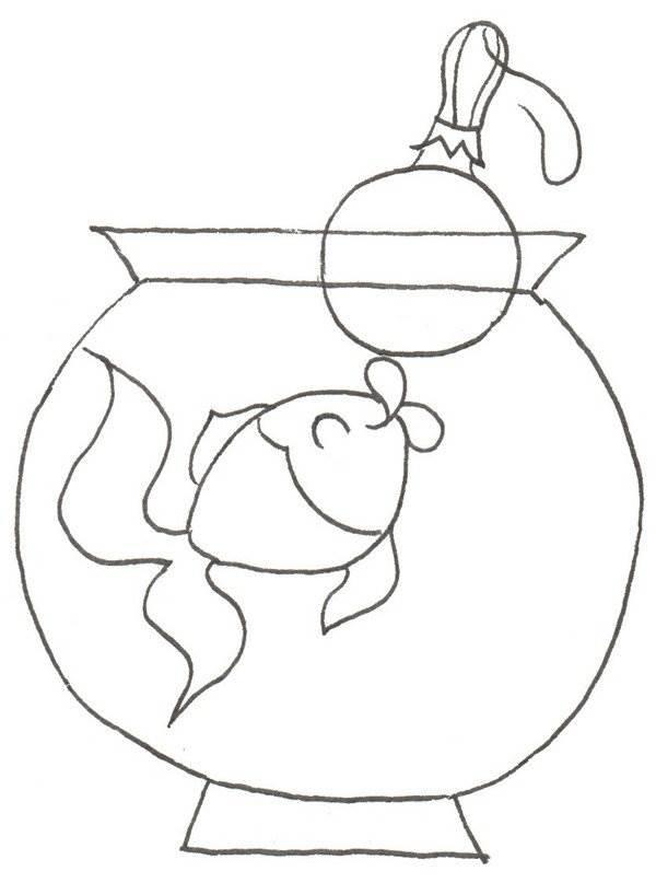 小金鱼简笔画 小金鱼简笔画彩色