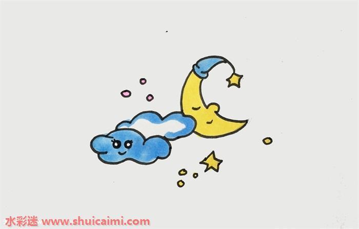 月亮怎么画 月亮简笔画步骤图