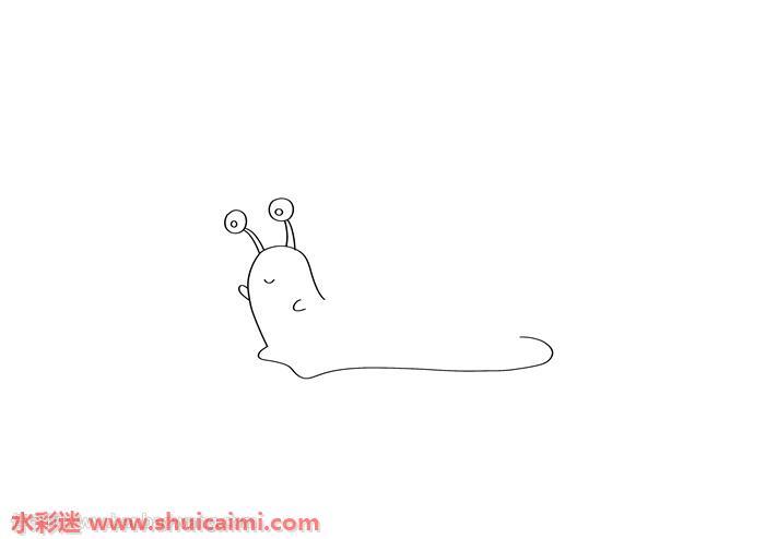 蜗牛怎么画 蜗牛简笔画漂亮彩色