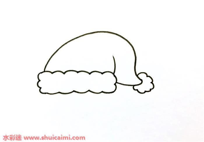 圣诞帽怎么画 圣诞帽简笔画简单好看带颜色