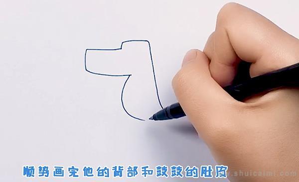 鳄鱼先生简笔画怎么画 鳄鱼先生简笔画顺序