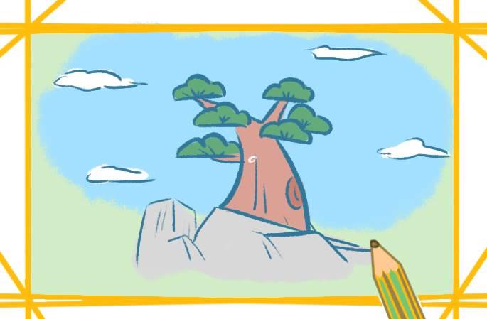 松树简笔画 松树简笔画大全大图