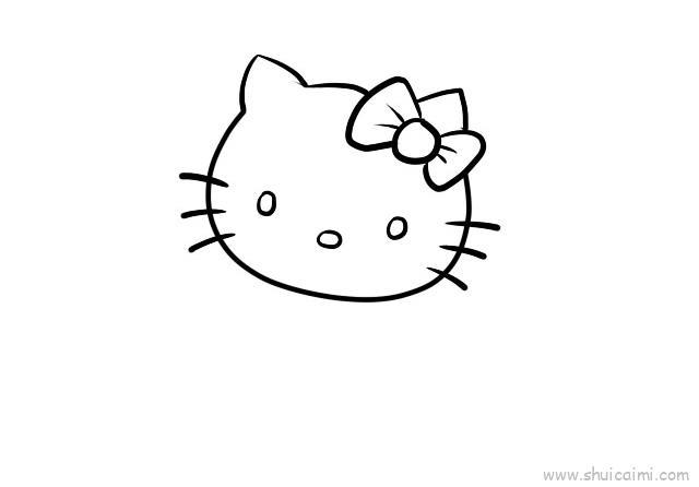 哈喽kitty儿童画怎么画 哈喽kitty简笔画简单