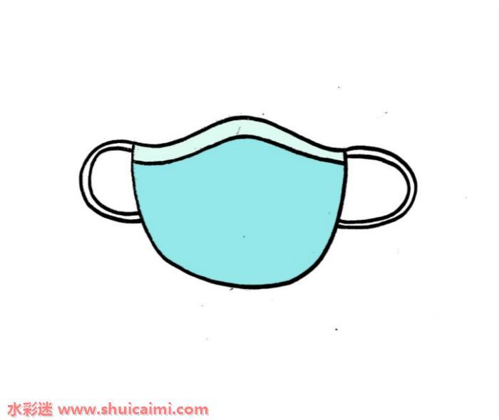 怎么画口罩？彩色简笔画口罩的画法分享