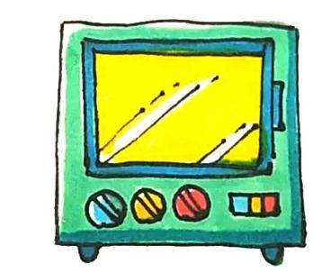 电视的简笔画图片大全 电视的简笔画图片大全彩色