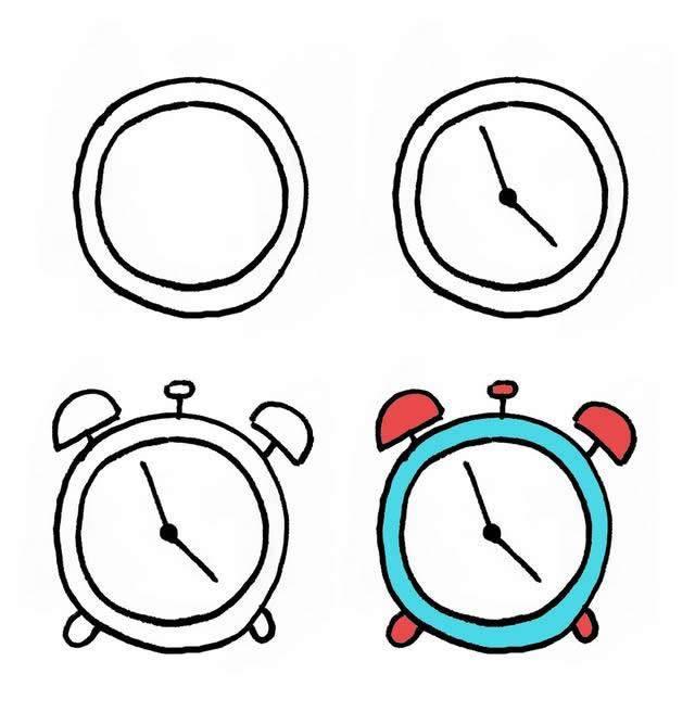 闹钟简笔画 闹钟简笔画图片大全