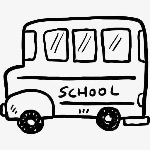 校车简笔画 校车简笔画图片