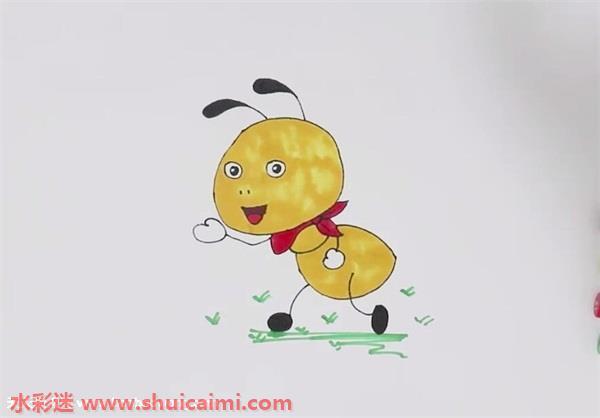 蚂蚁怎么画 蚂蚁简笔画简单又漂亮彩色