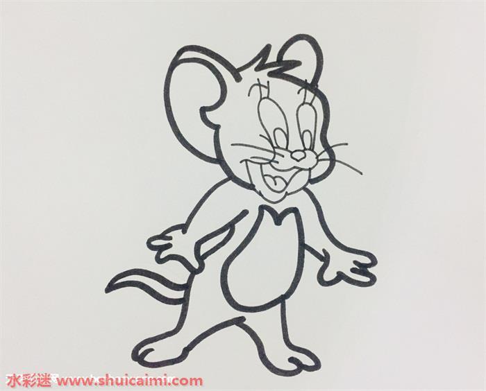 老鼠杰瑞怎么画 老鼠杰瑞简笔画简单好看