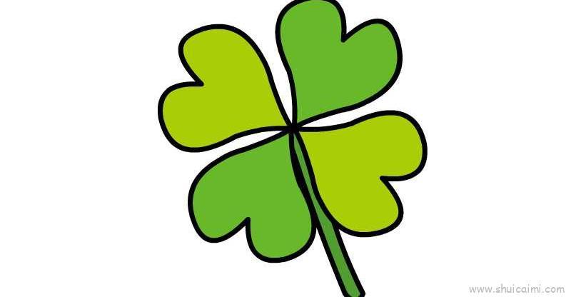 四叶草儿童画怎么画 四叶草简笔画顺序