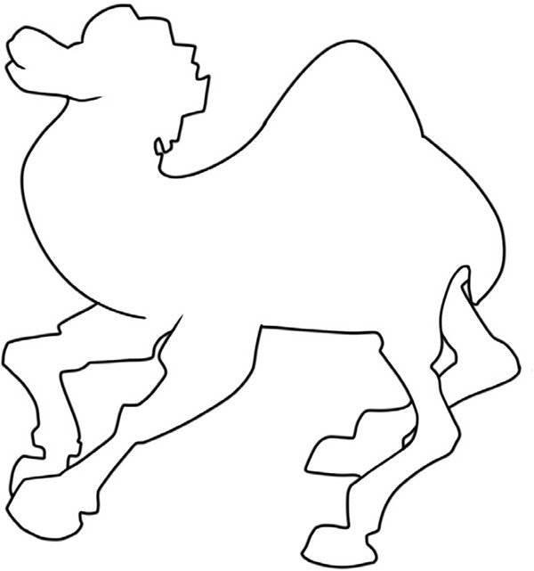 骆驼简笔画 骆驼简笔画黑色背影