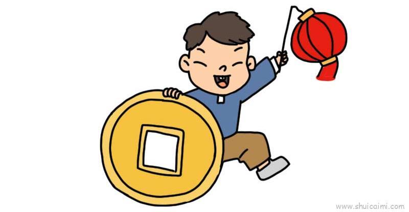 新年儿童画怎么画 新年简笔画步骤