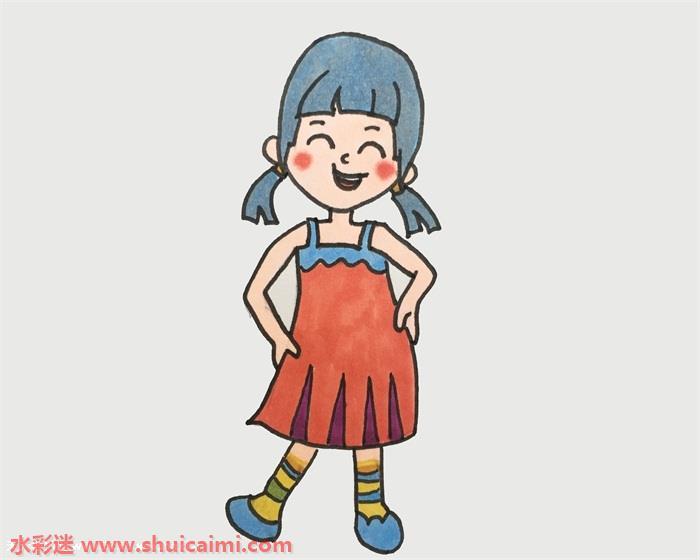 淘气包马小跳夏林果简笔画步骤教程