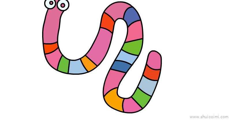 蚯蚓儿童画怎么画 蚯蚓简笔画简单又好看