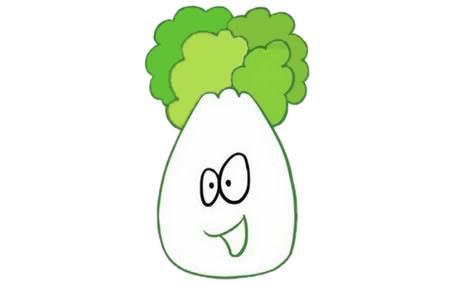 白菜怎么画简笔画 白菜怎么画简笔画简单
