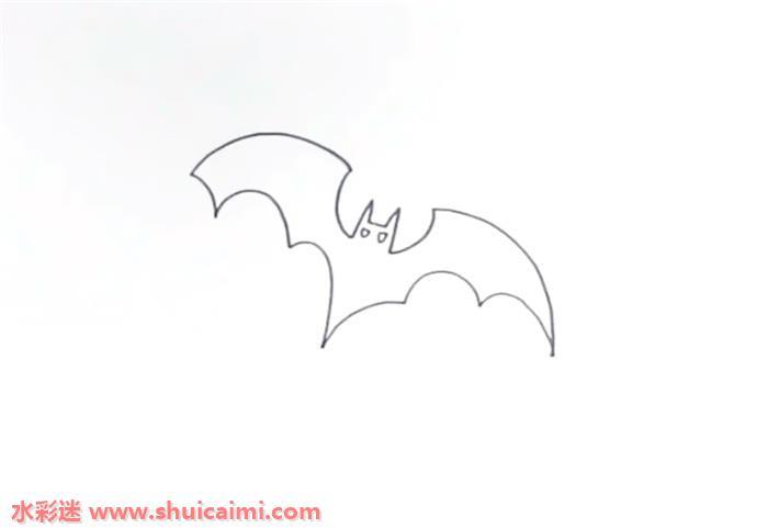 万圣节黑色蝙蝠怎么画 蝙蝠简笔画图片大全彩色