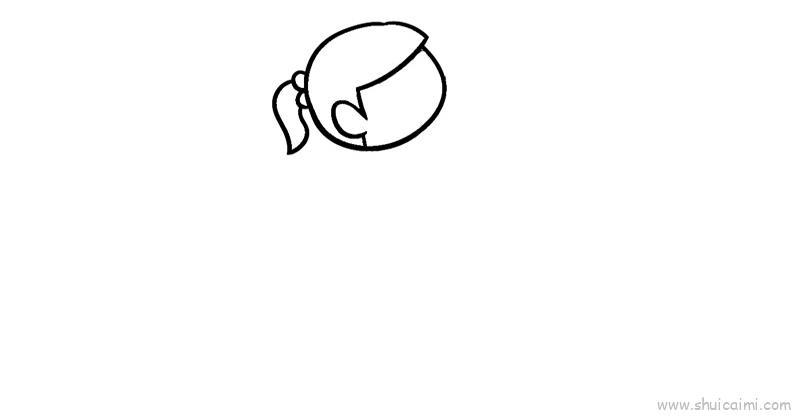 小女孩儿童画怎么画 小女孩简笔画顺序