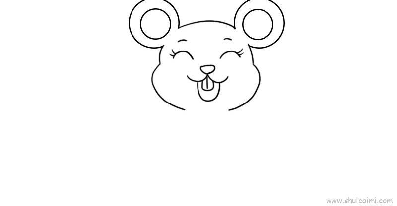 老鼠新年儿童画怎么画 老鼠新年简笔画步骤