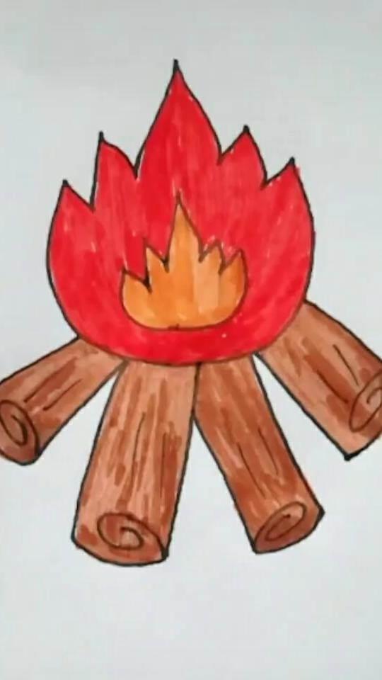 火简笔画 火简笔画图片