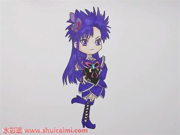 黑魔仙小月怎么画 黑魔仙小月简笔画步骤图