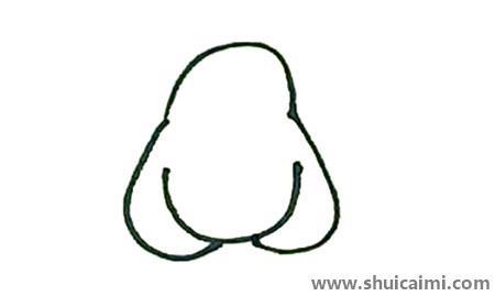 莲雾及涂色儿童简笔画