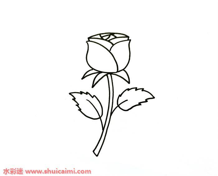 玫瑰花怎么画 儿童画玫瑰花简笔画步骤