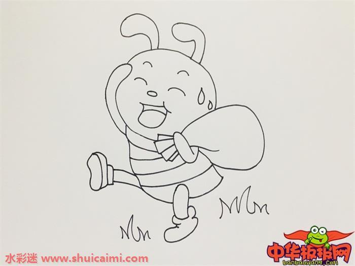 蚂蚁搬家怎么画 蚂蚁搬家简笔画简单又漂亮彩色