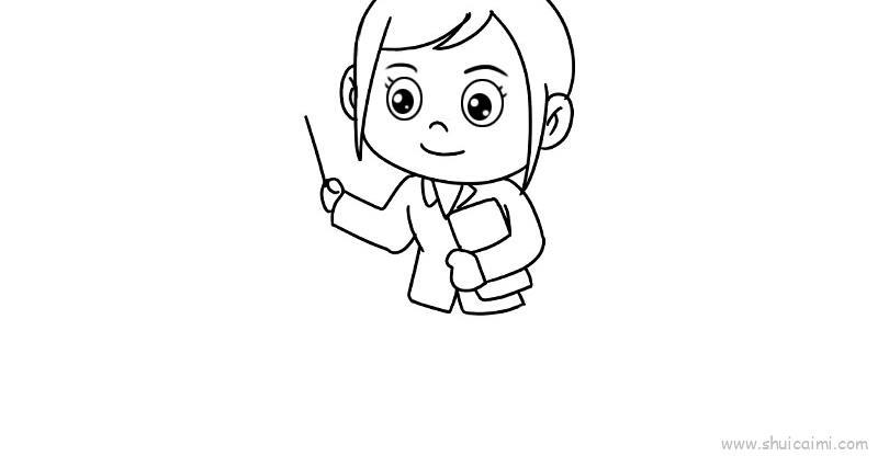 教师节动漫儿童画怎么画 教师节动漫简笔画顺序