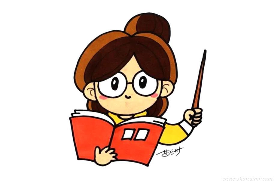 老师怎么画 老师简笔画漂亮卡通