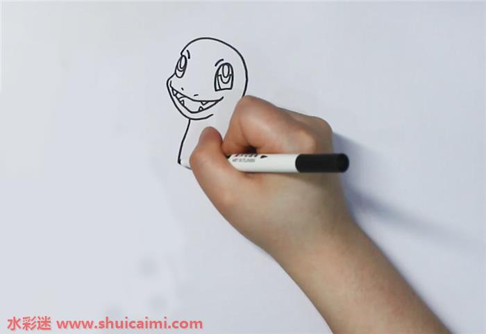 小火龙怎么画 小火龙简笔画步骤图