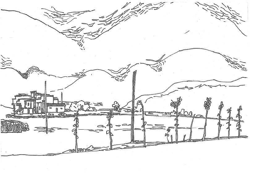 沿途风景线稿简笔画 沿途风景线稿简笔画图片大全