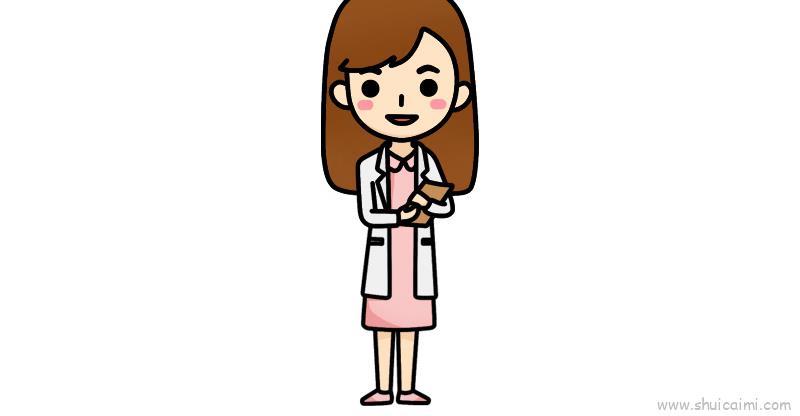 抗疫护士儿童画怎么画 抗疫护士简笔画图片大全
