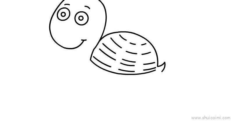 海龟儿童画怎么画 海龟简笔画简单