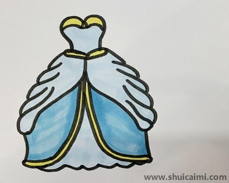 婚纱裙儿童简笔画