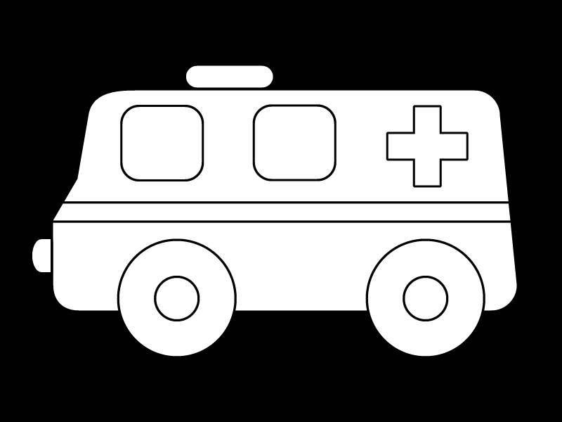 救护车简笔画 救护车简笔画儿童画
