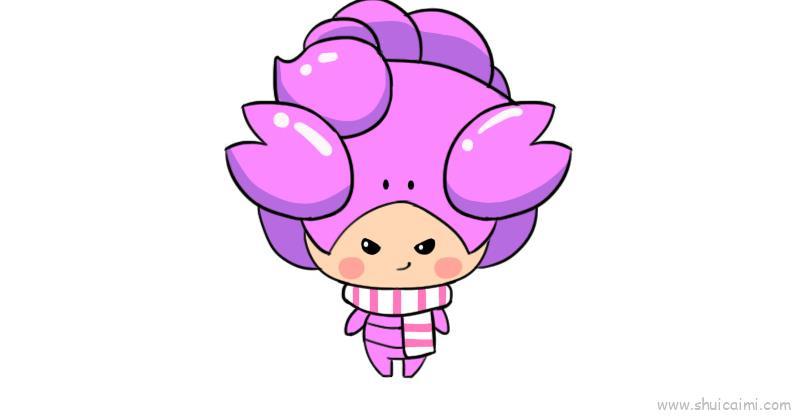 十二星座q版萌图天蝎座儿童画怎么画 十二星座q版萌图天蝎座简笔画步骤