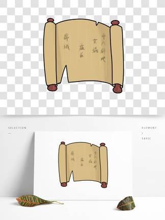 画卷简笔画图片大全 画卷简笔画简单又漂亮