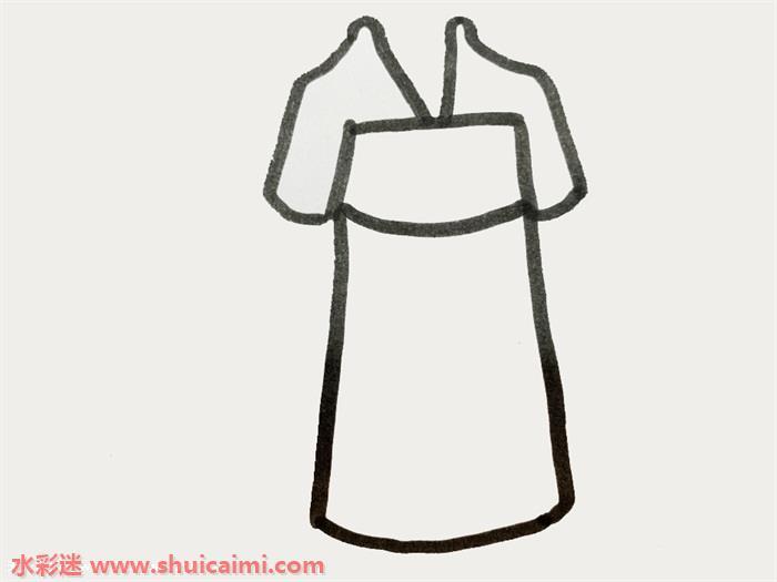 古代最美丽裙子怎么画 裙子简笔画步骤图
