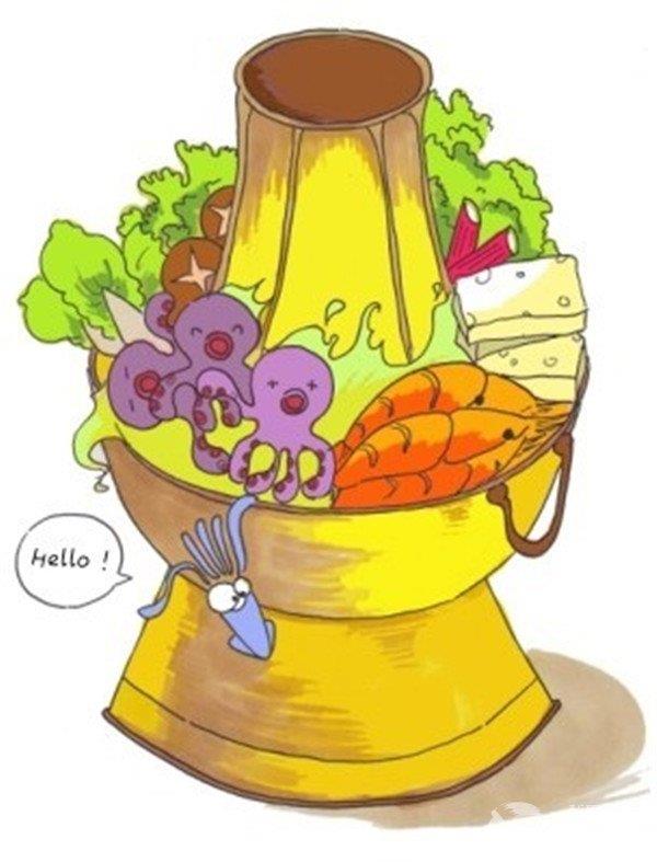 火锅的简笔画怎么画 火锅的简笔画好看