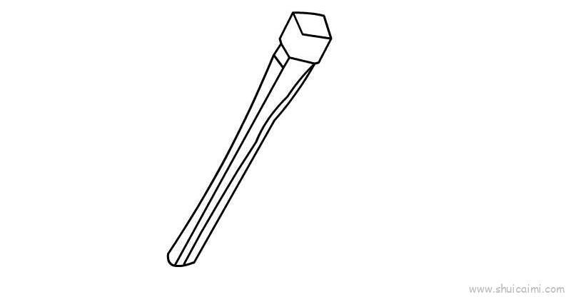 钉耙儿童画怎么画 钉耙简笔画简单