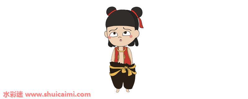 哪吒怎么画 哪吒简笔画图片大全