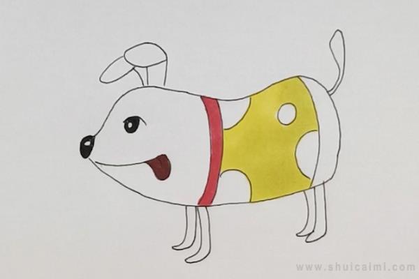 电子狗简笔画怎么画 电子狗简笔画顺序