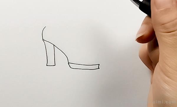 红色高跟鞋简笔画怎么画 红色高跟鞋简笔画顺序