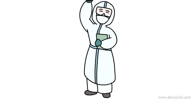 疫情防控儿童画怎么画 疫情防控简笔画步骤