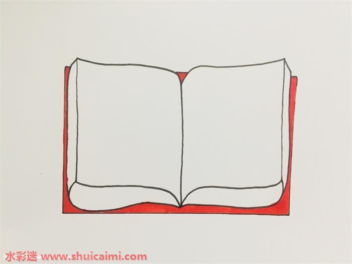 手抄报书本怎么画 手抄报书本简笔画图片带颜色