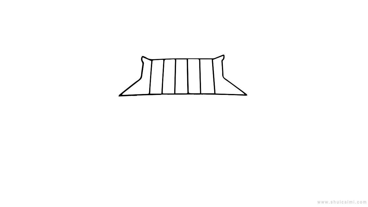 古代房子简笔画怎么画 古代房子简笔画图片大全