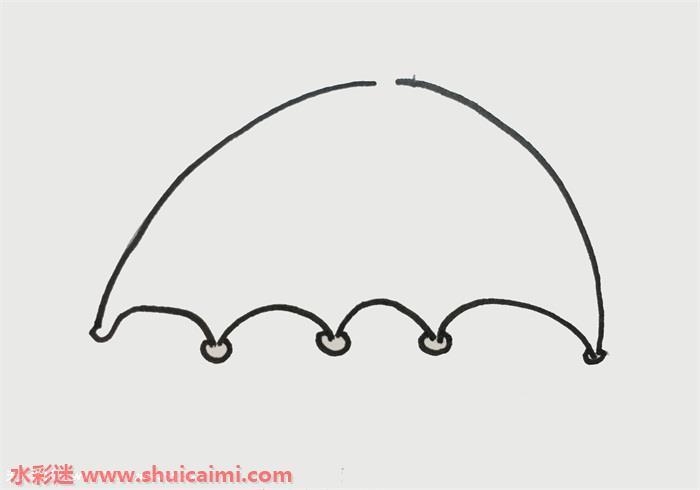 纸伞怎么简笔画怎么画彩色